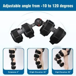 ROM Hinged Knee Brace for Post-Op Recovery, Adjustable Length and Motion Angle, Universal Fit Hinged Knee Braces Ober Health 13 ROM Hinged Knee Brace for Post-Op Recovery, Adjustable Length and Motion Angle, Universal Fit - Image 5