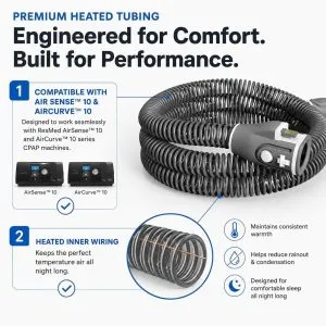 Airsense 10 Climate line Tube for Airsense 10 and Aircurve 10 CPAP Supplies Ober Health 8 Airsense 10 Climate line Tube for Airsense 10 and Aircurve 10 - Image 3